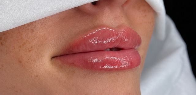 Client's lips after LUMI-PRO Lips treatment at Portland Body Clinic